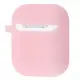 Чехол для AirPods розовый с вишенкой