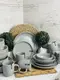 Сервиз столовый Ardesto Сremona Dusty grey AR0028GRС 28 предметов серый