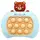 Электронная приставка Pop It консоль Quick Push Puzzle Game Fast 01-06-02(Blue) антистресс