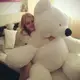 Мягкая игрушка большой медведь Алина Бублик 200 см белый