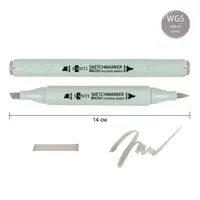 Маркер спиртовой Santi Brush SA-WG5 390943 серый теплый 5
