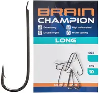 Крючок Brain Champion Long #8 (10 шт/уп) (1858-54-64)
