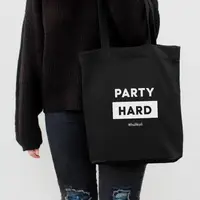 Екосумка "Party hard", Чорний, англійська