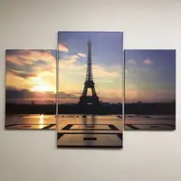 Модульные картины для спальни, на Холсте нат., 80х120 см, (55x35-2/80x45)