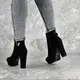 Женские ботильоны на каблуке Fashion Jonah 1421 39 размер 24,5 см Черный