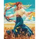 Картина по номерам "Девушка с цветочным венком" 40х50 см