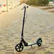 Самокат детский складной с ручным тормозом, с подножкой  SPORT KIDS 2598 Черный