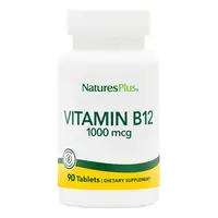 Витамины и минералы Natures Plus Vitamin B12 1000 mcg, 90 таблеток