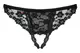 Letica стринги открытые черные Obsessive (S/M)