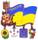 Магніт металевий Козак Мамай з прапором Supermagnit GP-UK-MM-031-2