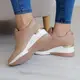Сникеры женские Fashion Naples 3194 40 размер 25,5 см Бежевый