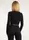 Кроп-топ лонгслив в рубчик CROP TOP RIB one size 18861 черный