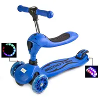Самокат-трансформер 2in1 Scale Sports. Blue (все колеса светятся)