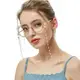 Цепочка для очков 9583 61 см белая с золотистым