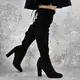 Женские ботфорты Fashion Sylvia 1281 40 размер 26 см Черный