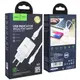 Зарядное устройство 220В 2 USB с кабелем 2.4A USB - Micro USB Hoco N1 Speedy Белый