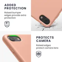 Чохол для iPhone SE 2022 / SE 2020 / 8 / 7 - Cиліконовий з мікрофіброю, Pink (12)