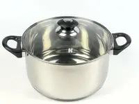 Кастрюля с крышкой Best Seller FH-222-22 22 см 4.7 л серебристая