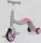 Самокат детский 3в1 самокат+велобег+велосипед Best Scooter с PU колёсами + свет и 8 мелодий. Grey and Pink (90793)