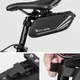 Сумка велосипедная West Biking 0707219 Black под седло с отражателями 0.7L