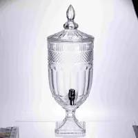 Лимонадница Topaz Crystal 5л с краном HP-19-294 кувшин диспенсер для напитков прозрачный