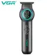 Триммер VGR V-990 Turbo с 3 насадками LED (Зеленый)