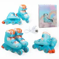 Роликові ковзани Best Roller 02-35 S колеса TPU світяться (розмір 31-32). Multicolor (193639)