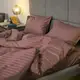 Постельное белье семейное Tiare Страйп сатин 86-S 210х143х2 см пепельно-розовое