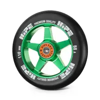 Колесо для трюкового самоката Hipe H09, 110мм, Green/Black