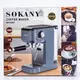 Кофеварка рожковая Sokany SK-04001 1.2л серая