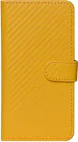 Чохол-книжка TOTO Book Carbon Fiber Universal Cover 5,5-5,7" Yellow