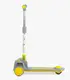 Самокат трехколесный Skyper, колеса PU 125 х 40 мм со светом, музыка, руль складной. Gray and Yellow (153309)