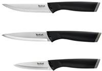 Набір ножів Tefal Essential K2219455 3 предмети чорний