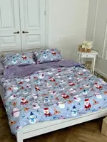 Постельное белье евро Dushka Home Сатин Плюш 21365 200х220 см