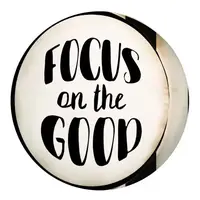 Подушка пуфик круглая Focus on the good 35 см (PP_JOY002)