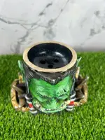 Глиняна чаша для кальяну Monster Bowls TRALL – ручна робота, натхненна героєм гри World of Warcraft