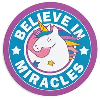 Коврик для компьютерной мыши круглый Believe in miracles 20 см