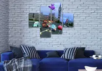 Модульні картини для дитячих,, 100x130 см, (40x30-2/90х30-2)