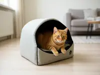 Будка для котів і собак Лофт Коричневий №1 360х320х320