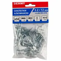 Заклепки алюминиевые Зенит 3.2x12 50 шт