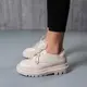 Броги женские Fashion Hogan 3792 38 размер 24 см Бежевый