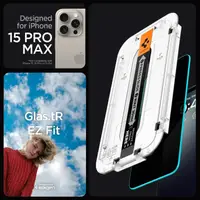 Захисне скло Spigen для iPhone 15 Pro Max - EZ FIT GLAS.tR Privacy (2 шт), Антишпигун (AGL06874)