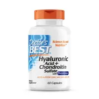Препарат для суставов и связок Doctor's Best Hyaluronic Acid with Chondroitin Sulfate, 60 капсул