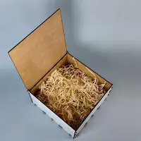 Коробка подарункова дерев'яна Present for you 20x20x10 см (біла)