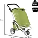 Сумка-тележка ShoppingCruiser 3 Wheels Green (650071)