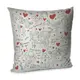 Подушка диванная с бархата Кохання - це про.. 45x45 см 45BP_18L008