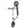 Самокат BLADE Sport Air Cross Disk 230/230 mm,silver matt black