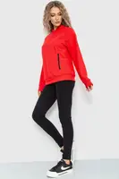 Худи женский с капюшоном цвет алый 182R8030