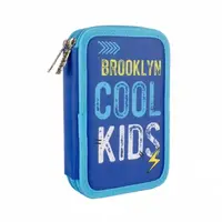 Пенал двойной Smart Cool Kids 532812 14х21х4 см синий