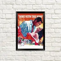 Постер в рамке Gone with the wind 15x21 см, A5 (MT5_21L012_BL)